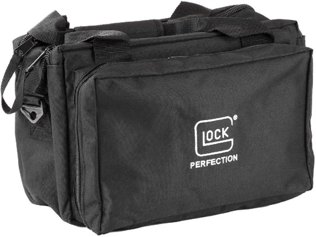 Glock 4-Pistol Range Bag Black Padded Interior Lockable Zipper