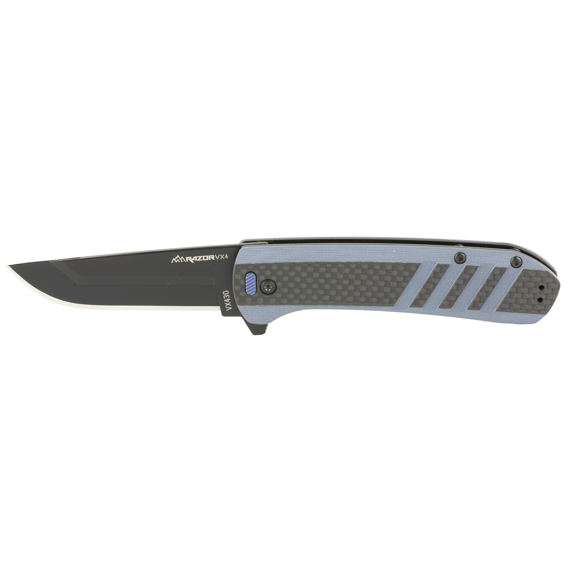 Buy Outdoor Edge VX430C-C Razor VX4 3.0" Carbon Blue G10 Handle Knife online