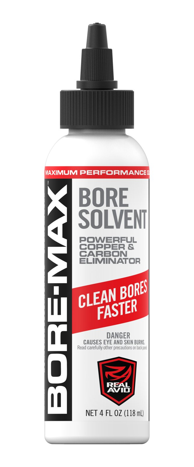 Buy Real Avid AVBMBS4L Bore-Max Solvent Removes Carbon, Powder, Lead, Plastic Fouling 4 oz Bottle online