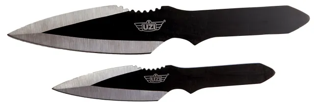 CampCo UZI Throwing Knife Set Black and Silver UZKTRW002 - Uzi Accessories for sale at Smoke Wagon Firearms