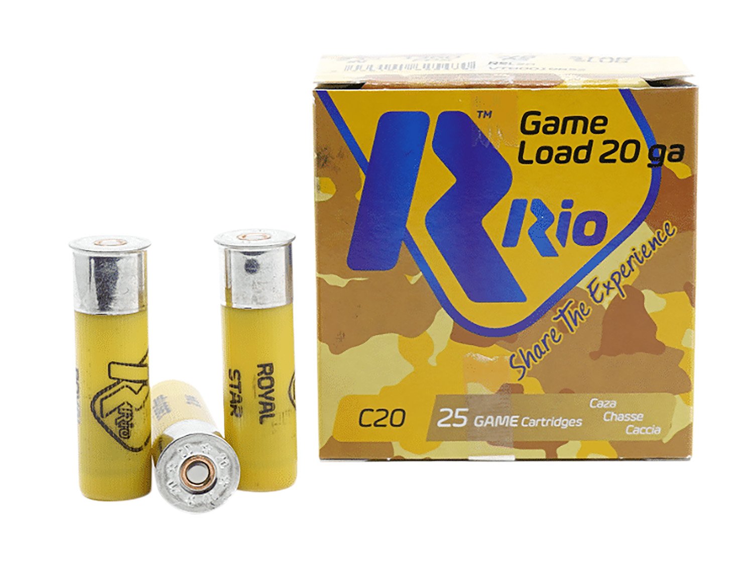 Rio Ammunition Royal Star RSL20 20 Gauge 2.75In 7/8oz Slug 25Pk - Rio Ammunition - 20 Gauge