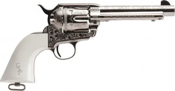 Cimarron Frontier Patton .45LC 4.75in Pre-War Engraving Revolver PP410LNPT - Cimarron - 45LC
