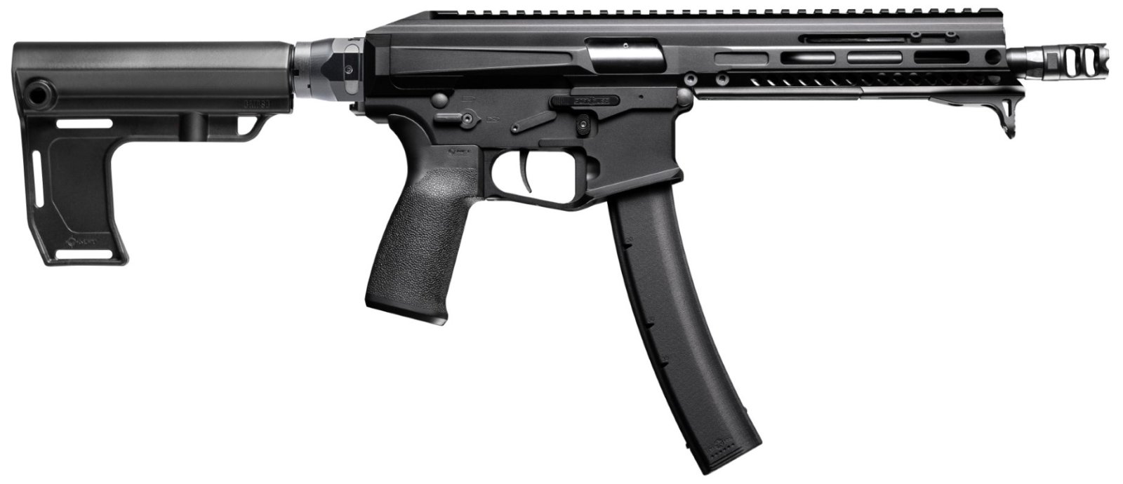 POF USA 02125 Phoenix 9mm 8" Black Anodized Semi-Auto Pistol - POF USA - 9mm