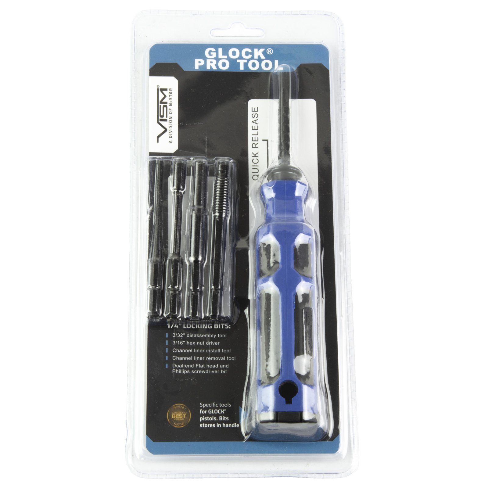 NcSTAR VISM Pro Tool for Glock Armorer Tool Kit w/ Bench Block & Punches - NcSTAR