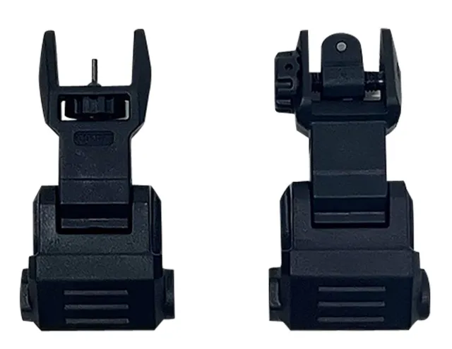 NcStar VG167 Picatinny High Profile Front & Rear Sight Set Black Polymer