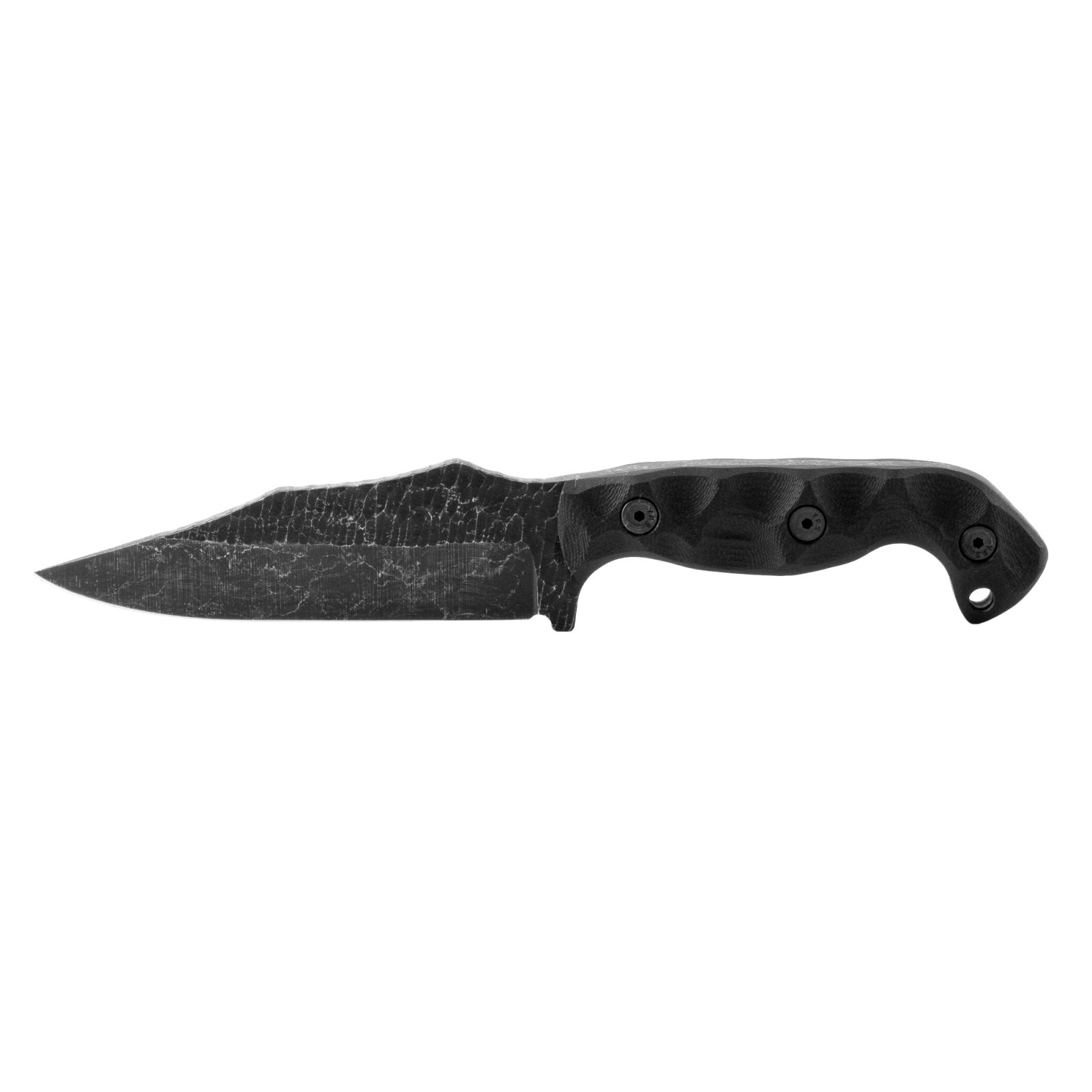 Stroup TU1-B-G10 Fixed Blade Knife, 4.5" 1095 Steel, G10 Handle, Sheath - Stroup Knives