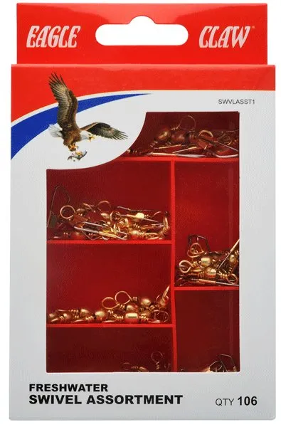 Eagle Industries Eagle Claw Swivel Assortment 106 Pieces SWVLASST1