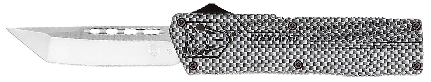 CobraTec Knives CFCTLWTNS 3.25 In D2 Steel OTF Tanto Carbon Fiber - CobraTec Knives