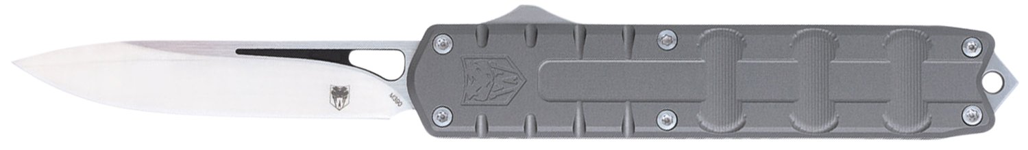 CobraTec CTEGRYM390DNS Enforcer SL/PL Gray 3.25" M390 Drop Point Knife - CobraTec Knives