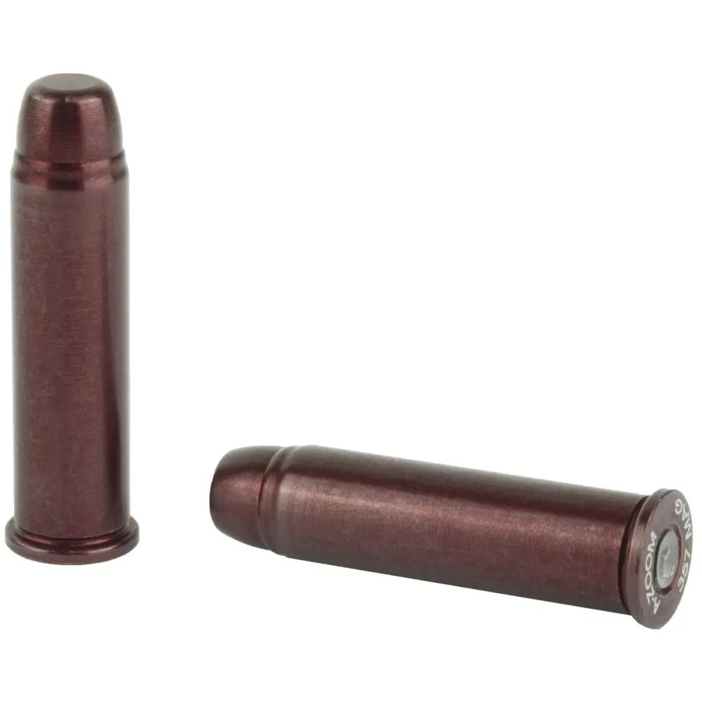 A-Zoom 16119 Aluminum Snap Caps, 357 Magnum, 6-Pack - Safe Dry Firing & Quick Draw Practice - A-Zoom - 357 MAG