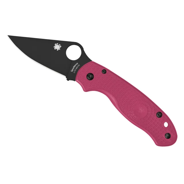 Spyderco C223PPNBK Para 3 Pink Lightweight Knife Black Blade - Spyderco