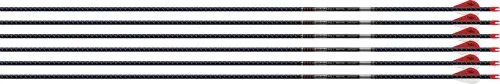 Easton 301239 5MM FMJ 500 Arrows 6-Pack with 2" Blazer Vanes - Easton