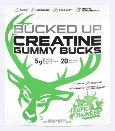 Buy Bucked Up Creatine Gummies Tropic Thunder 24pc pack online