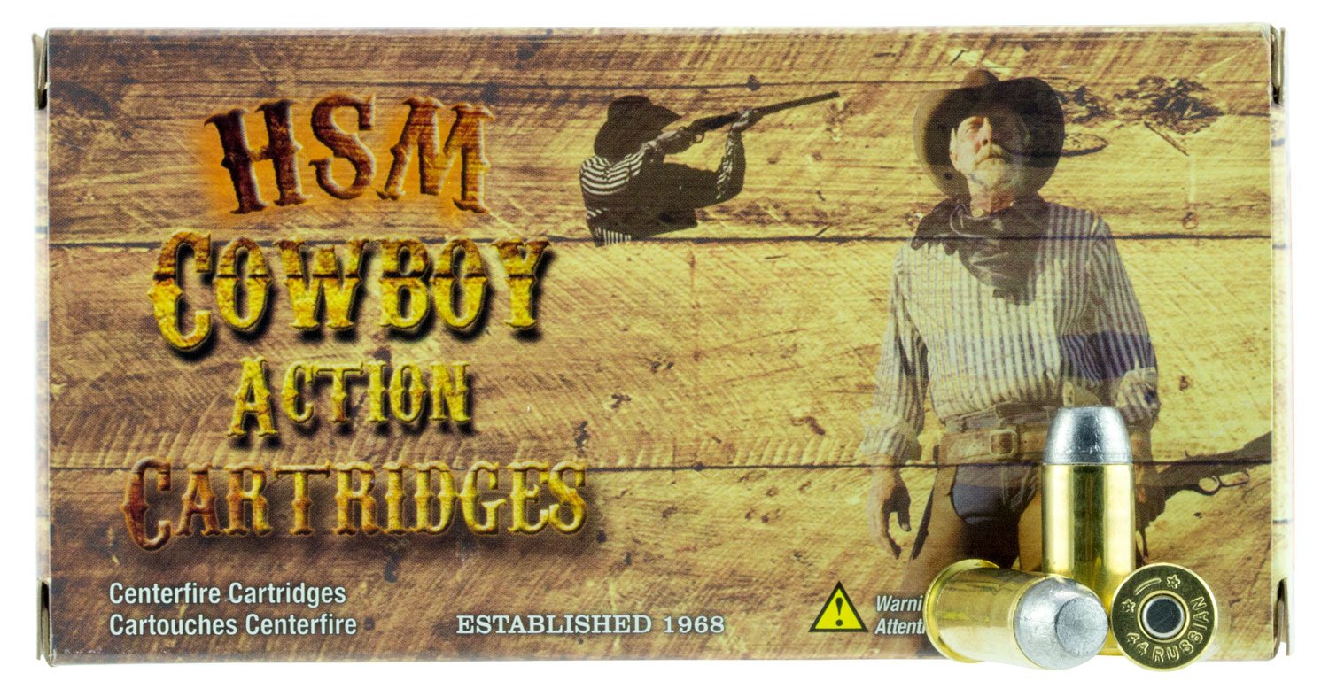 HSM Cowboy Action Target .44 Russian 200gr RNFP Ammo - HSM Ammunition - .44 RUSSIAN