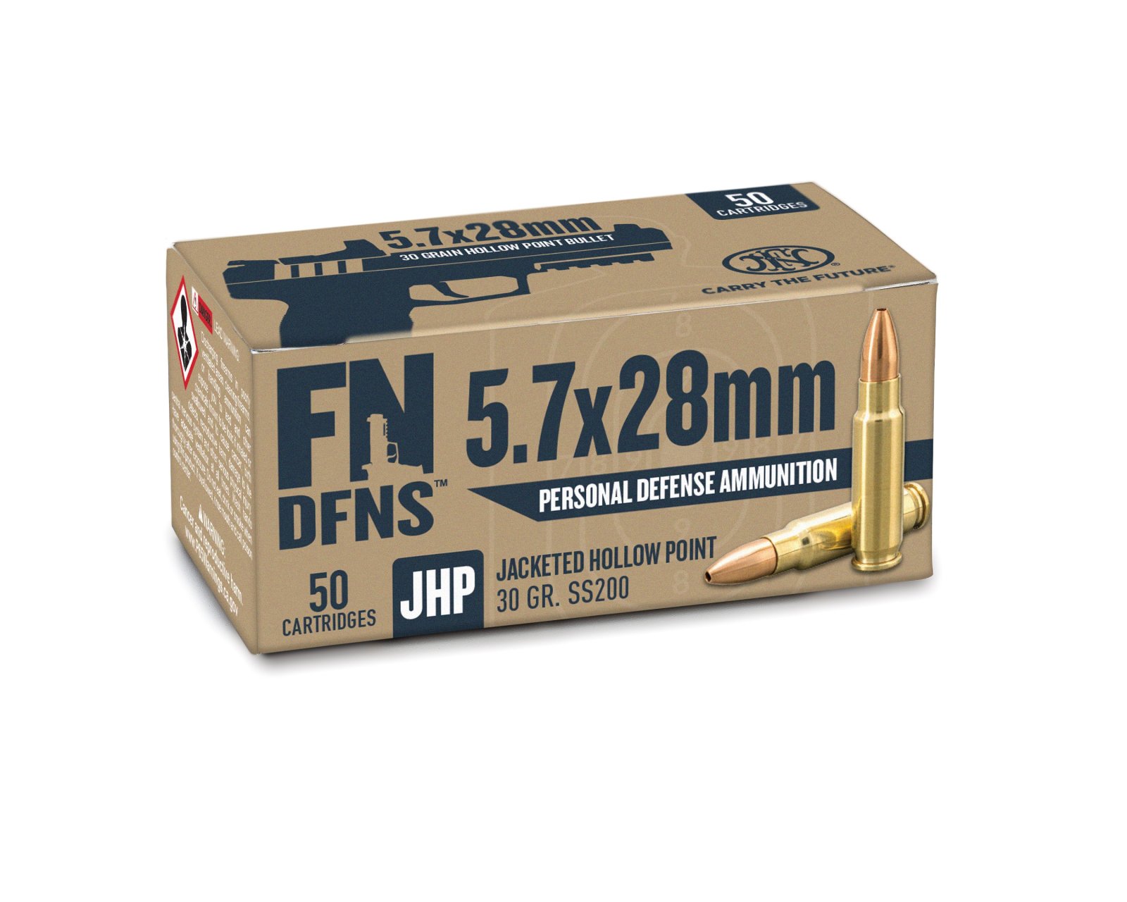 FN 10700029 Five-Seven Ammo 5.7x28mm 10 Boxes of 50rds SS200 - FN America - 5.7 x 28mm