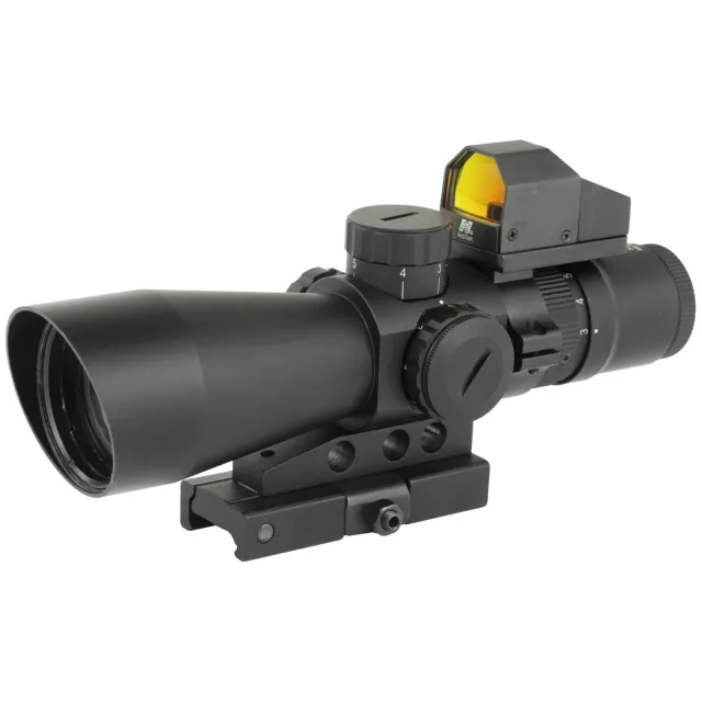 Buy NcStar STM3942GDV2 3-9x42 Scope with Red Dot, MIL-Dot Reticle, QD Mount online