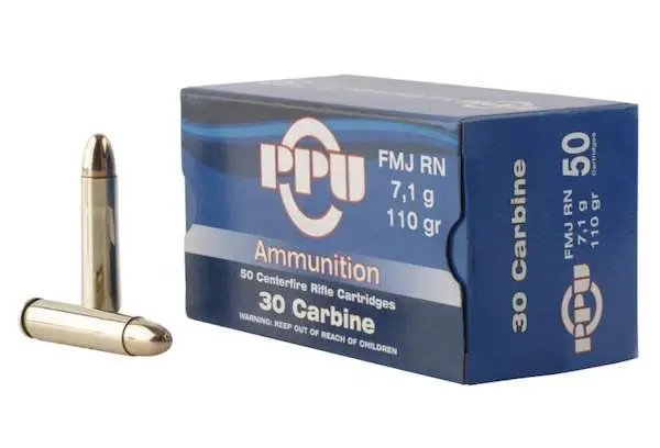 Prvi Partisan PP30F .30 Carbine 110gr FMJ RN 50/Box - Prvi Partizan - 30 Carbine