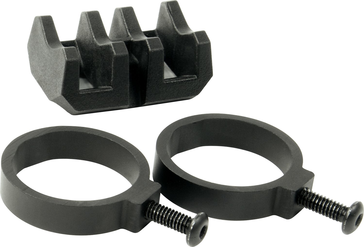 Magpul MAG614 Light Mount V-Block Rings Anodized Black Polymer - Magpul Industries