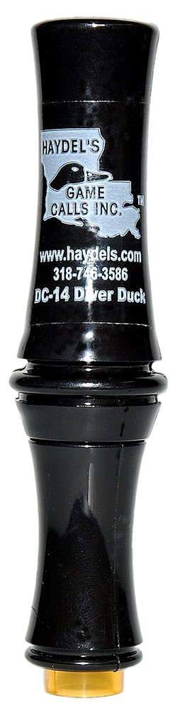 Buy Haydel's DC14 Diver Duck Call Black Acrylic Single Reed Portable online