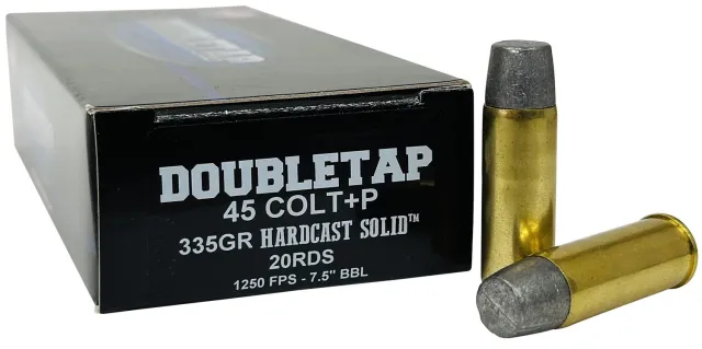 DoubleTap 45P335HC 45Colt+P 335gr Hard Cast Solid Ammo 20 Rounds