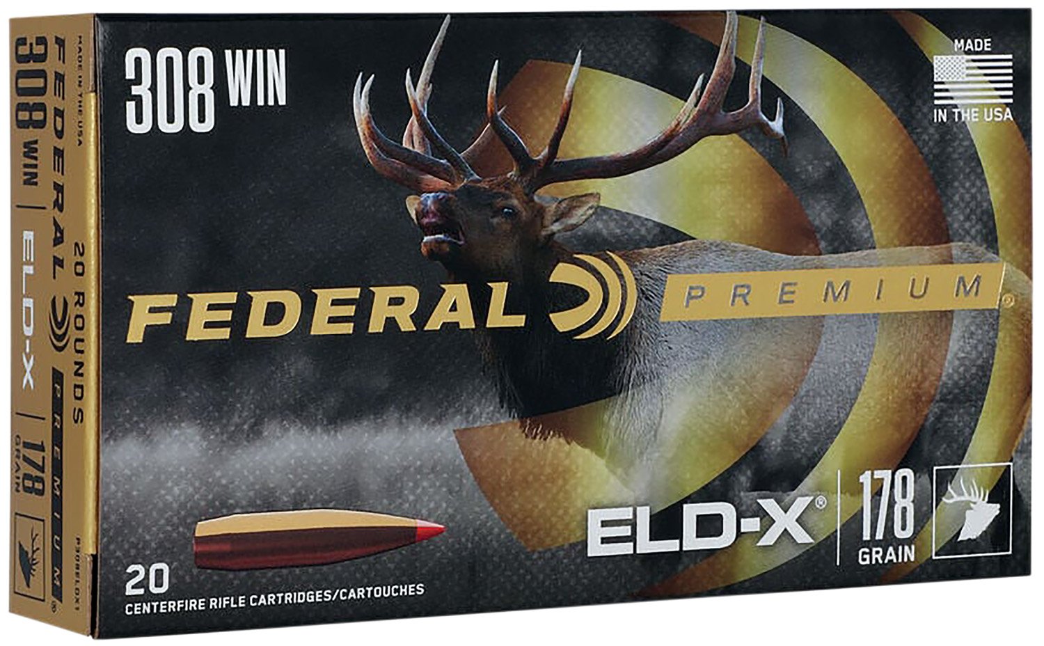 Buy Federal P308ELDX1 308 Win 178 Grain ELD-X 20 Rounds Box online