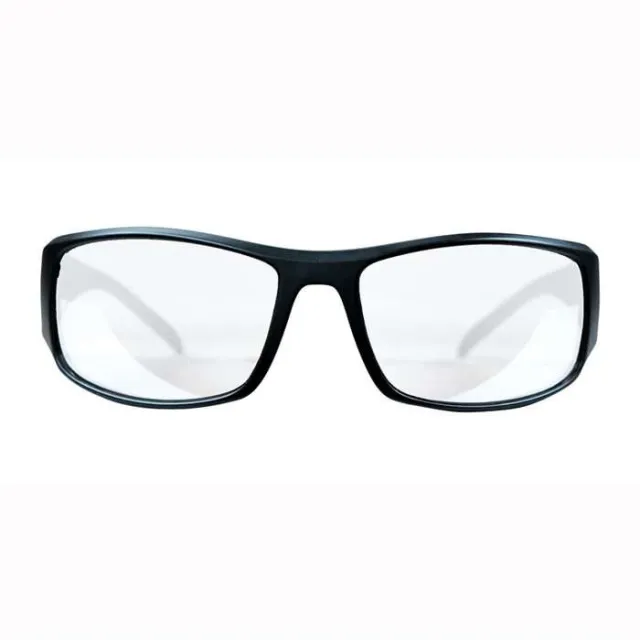 Buy M&P 110168 Thunderbolt Shooting Glasses Clear Mirror Lens Black Frame online