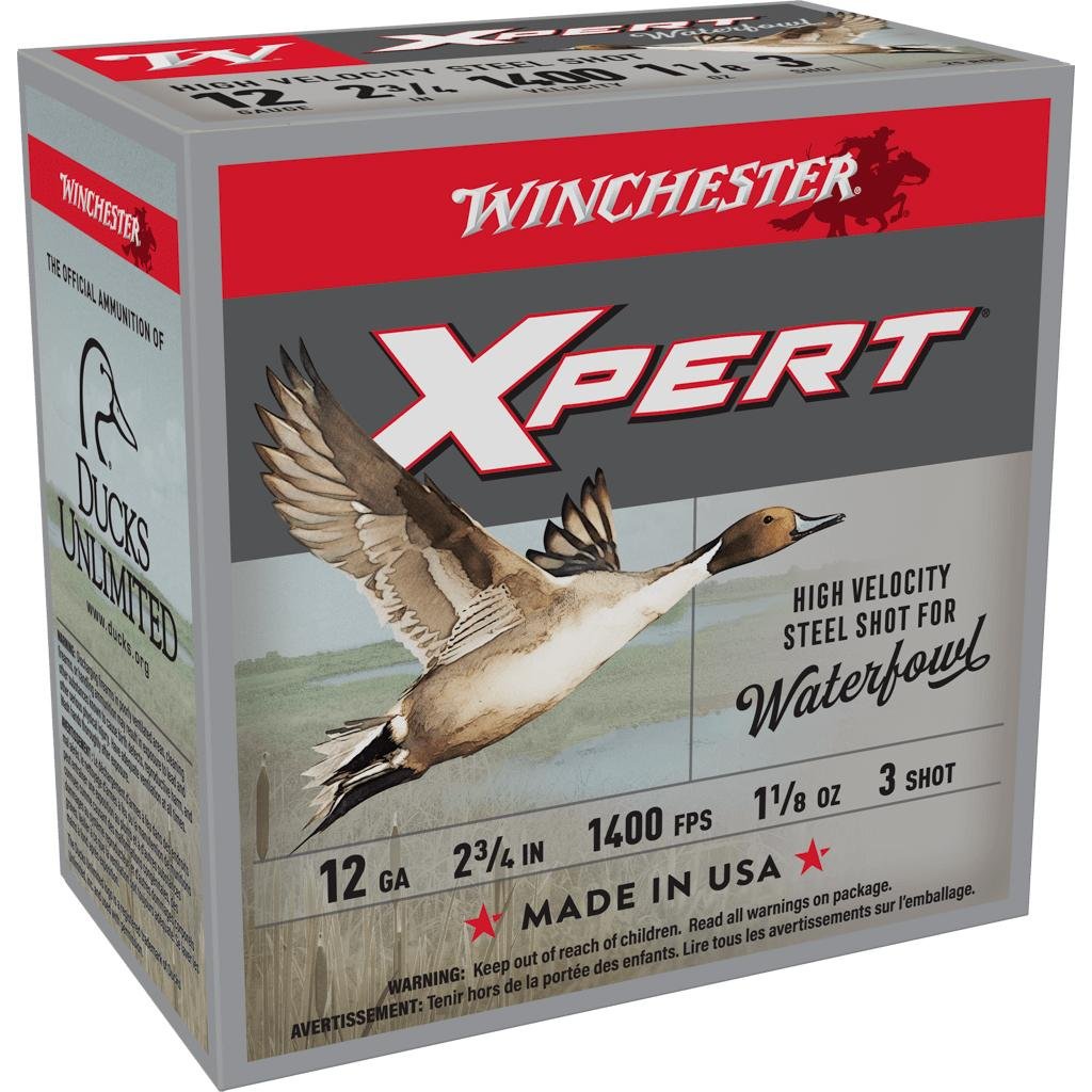 Winchester WEX12H3 12 Gauge 2.75 in 1 1/8 oz #3 Steel Shot 1400 fps - Winchester - 12 Gauge