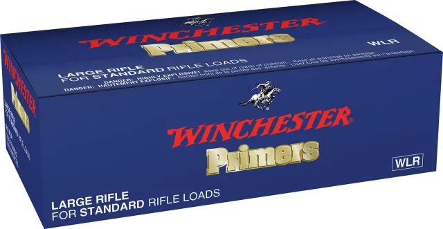 Winchester Ammo WLR #8 1/2 Large Rifle Primer - .210 Diameter - 1,000 RD Box - Winchester