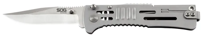SOG SlimJim SJ31CP 3.18 In Blade AUS-8A Satin SS Handle - SOG
