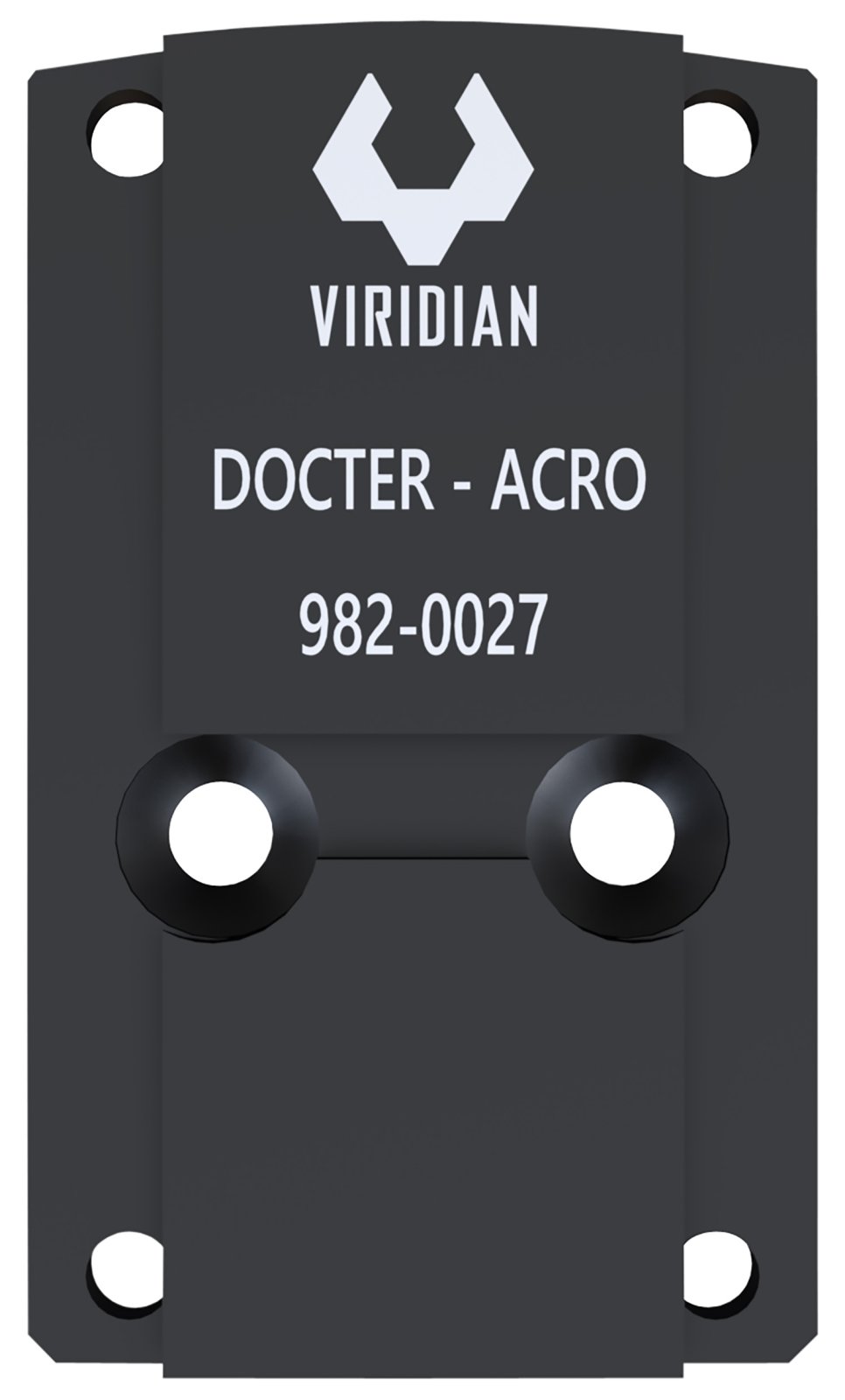 Viridian 9820027 RFX45 Docter Mounting Adapter Black Anodized Aluminum - Viridian - RFX45 DOCTER MOUNTING ADAPTER