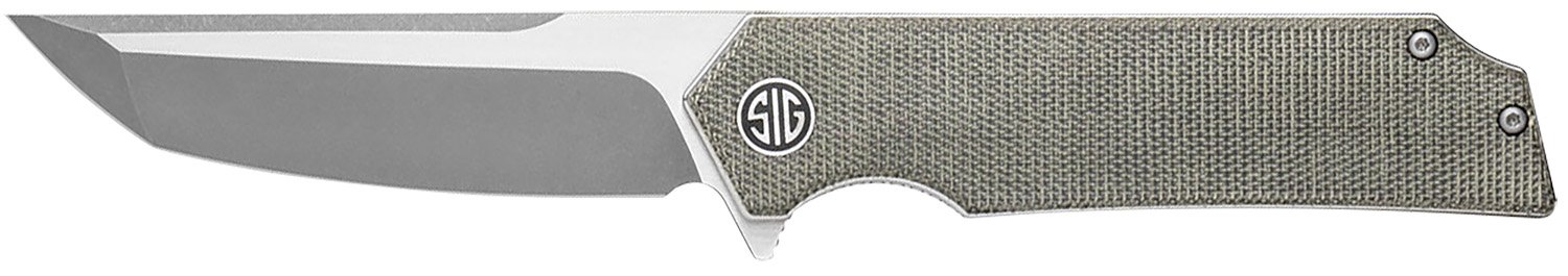 Sig Sauer Tsuru Two-Tone Satin/Stoash Micarta Green Tanto Knife - Sig Sauer