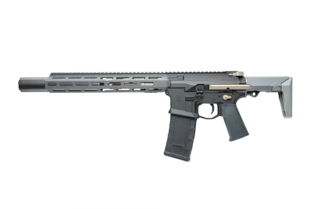 Q HONEY BADGER SBR SD 300BLK 7" ARMOR BLACK 1-30RD GEISSELE TRIGGER (Q-HB-SILENCER) 1-100