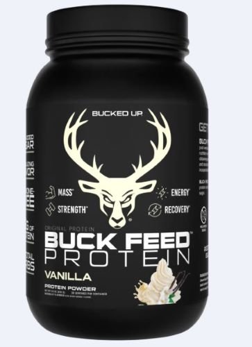 Buy Bucked Up Buck Feed Protein Vanilla 30 Serving Tub online