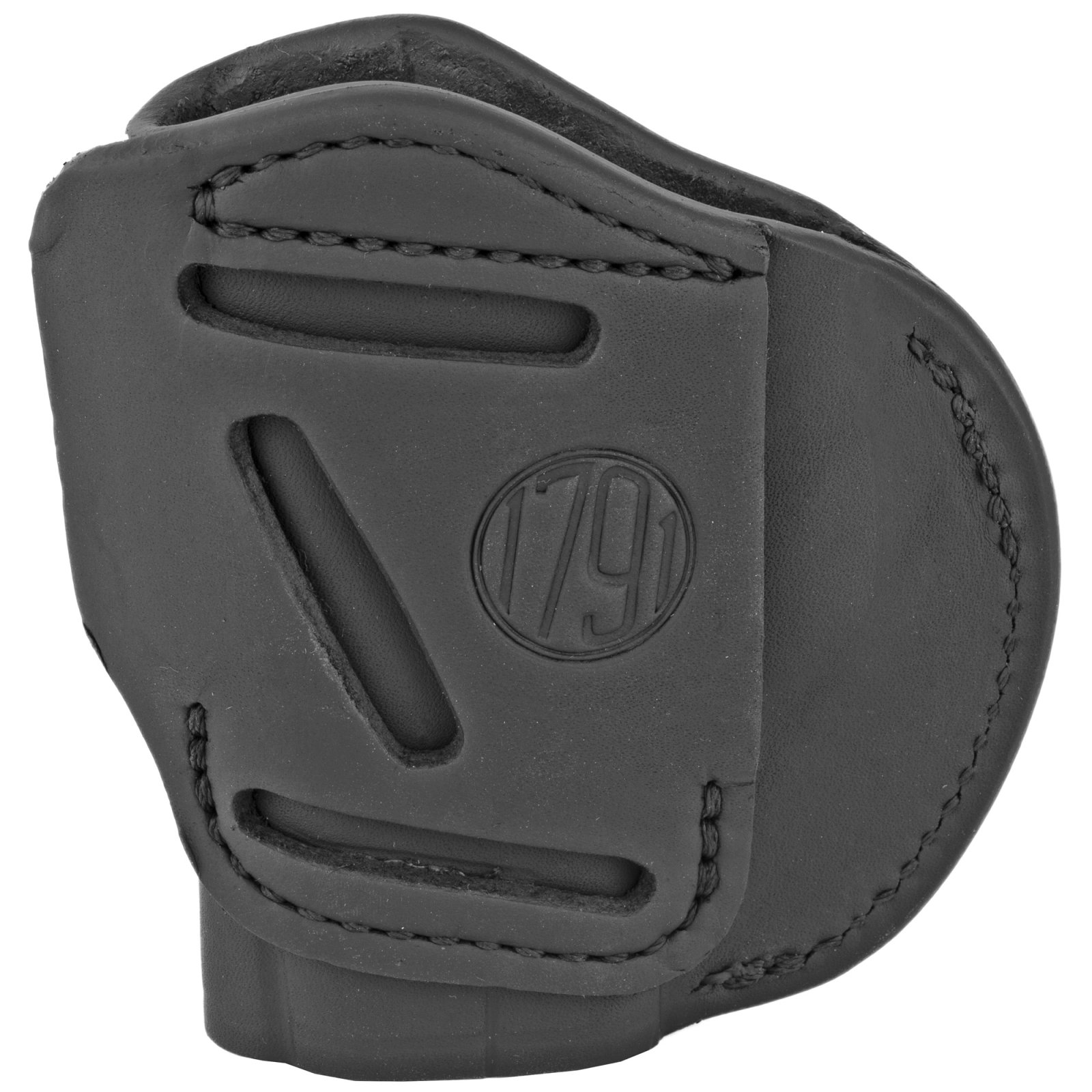 1791 Gunleather 4WH3SBLR 4-Way IWB/OWB Size 03 Stealth Black Leather... - 1791 Gunleather