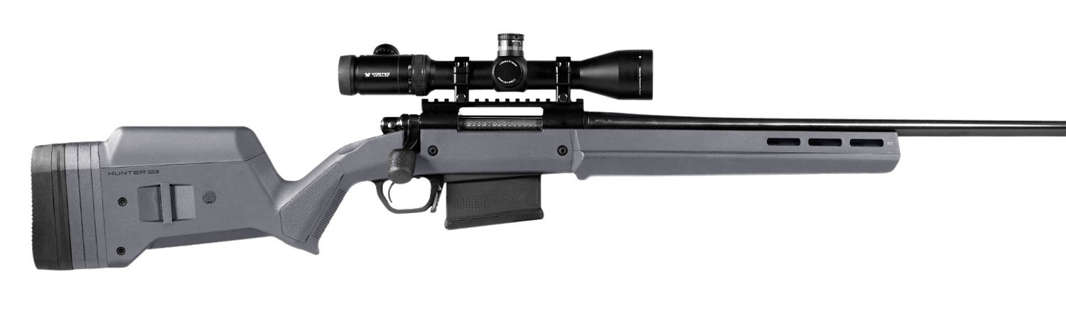 Magpul MAG483-GRY Hunter 700 Stock, Adjustable, Stealth Gray, M-LOK