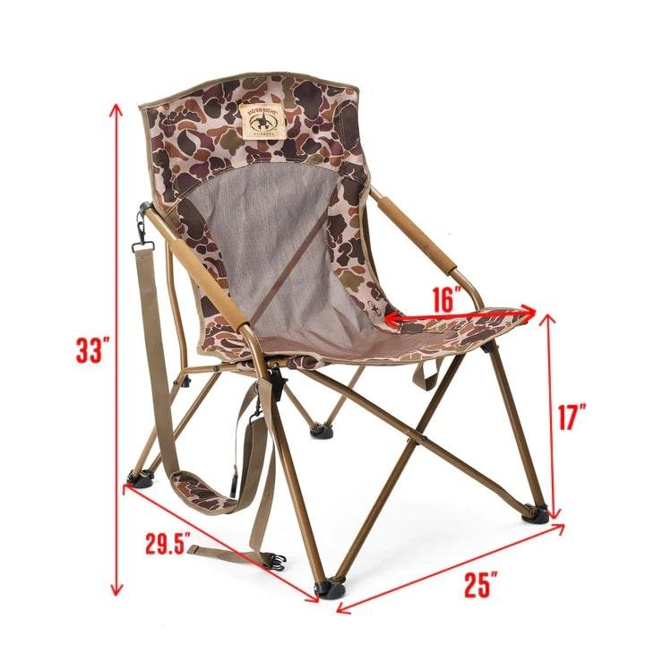 Rig 'Em Right 171-BC Camphunter Chair Brown Camo, Steel Frame, 900D Fabric - AdvenTec LLC dba Rig Em Right Outdoors