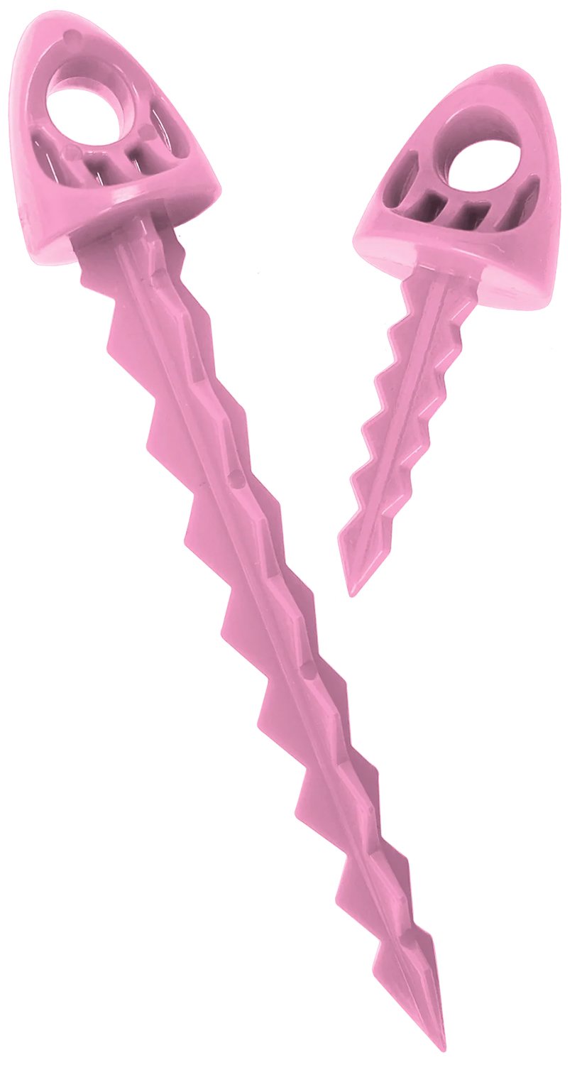 Targettack TTMVP12PKPI Pink Polycarbonate Target Tacks 1" 12 Pack - TTACK - 1"