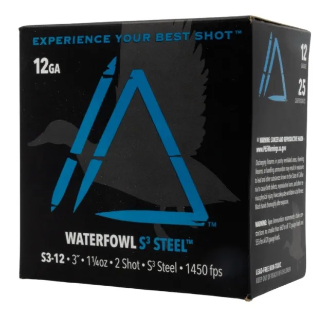Apex Waterfowl S3 S312-2 12 Gauge 3in 1-1/4oz #2 Steel Shot 25 Rounds - Apex Tactical Specialties - 12 Gauge