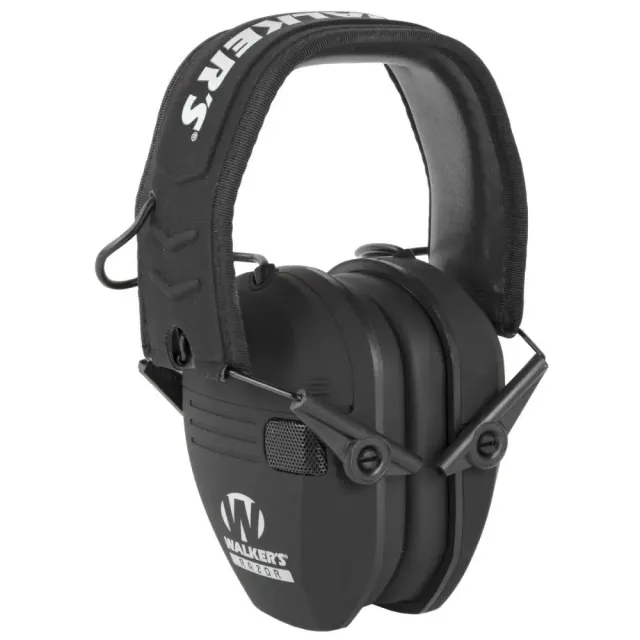 Walkers Game Ear / GSM Outdoors Razor Slim Electronic Muff - Black - Walker's