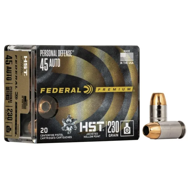 Federal Premium Ammunition HST .45 ACP 230gr JHP 20 Rounds - Federal Premium Ammunition - 45 Auto