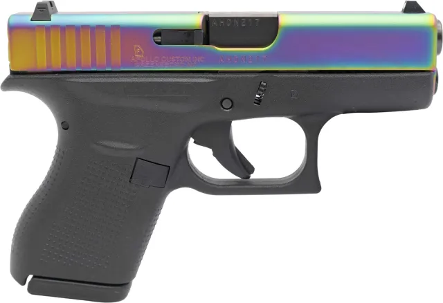 Buy Glock 42 42 380 Auto Made in the USA 6+1 3.250 Black|Rainbow Polymer online