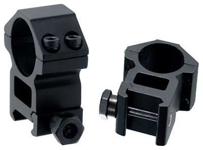 UTG RGWM30H4 30mm High Profile Matte Black Rings for Picatinny/Weaver Rails - UTG