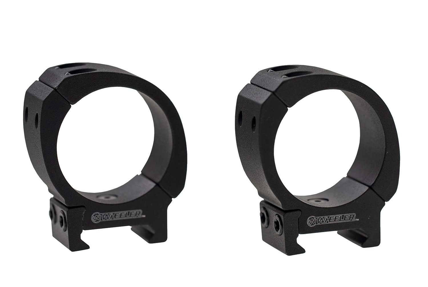 Wheeler Sporter Bi-Weaver Style/Picatinny Rings 1" Medium Black 1133748 - Wheeler - 1"