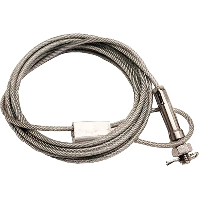 Bulldog BD-CAB Deluxe 6' Security Cable for Small Safes, Silver Finish - Bulldog