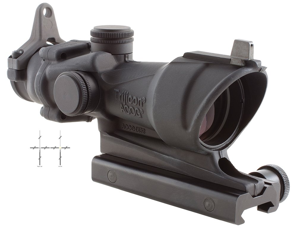 Trijicon ACOG 4x32mm Amber Crosshair Rifle Scope - Trijicon - 32MM