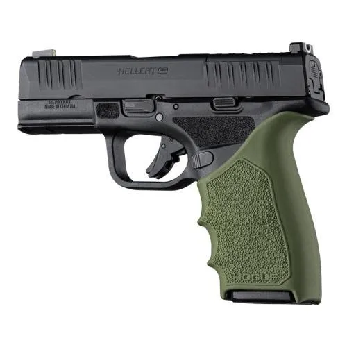 Hogue 18321 HandAll BeaverTail Grip Sleeve Hellcat Pro Fit OD Green - Hogue
