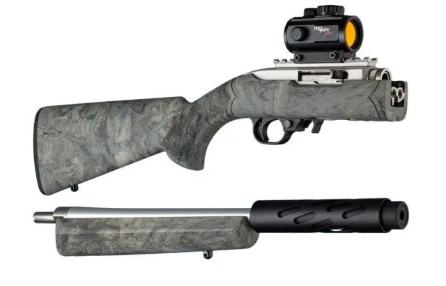 Hogue Ruger 10-22 Takedown Rubber Stock Standard Barrel Ghillie Green - Hogue