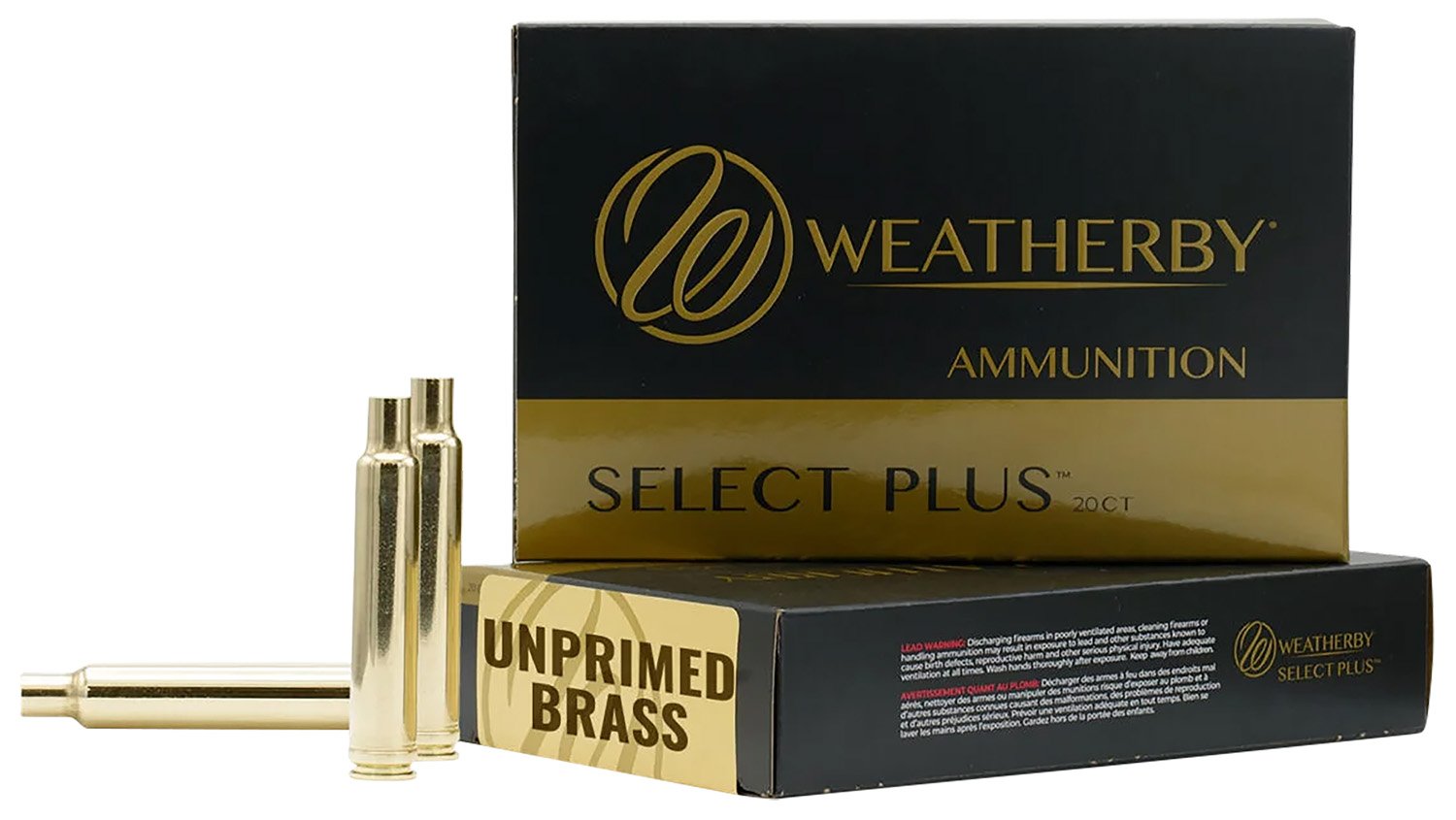 Weatherby .340 Weatherby Magnum Unprimed Brass Cases BRASS340 - Weatherby - 340 Wby