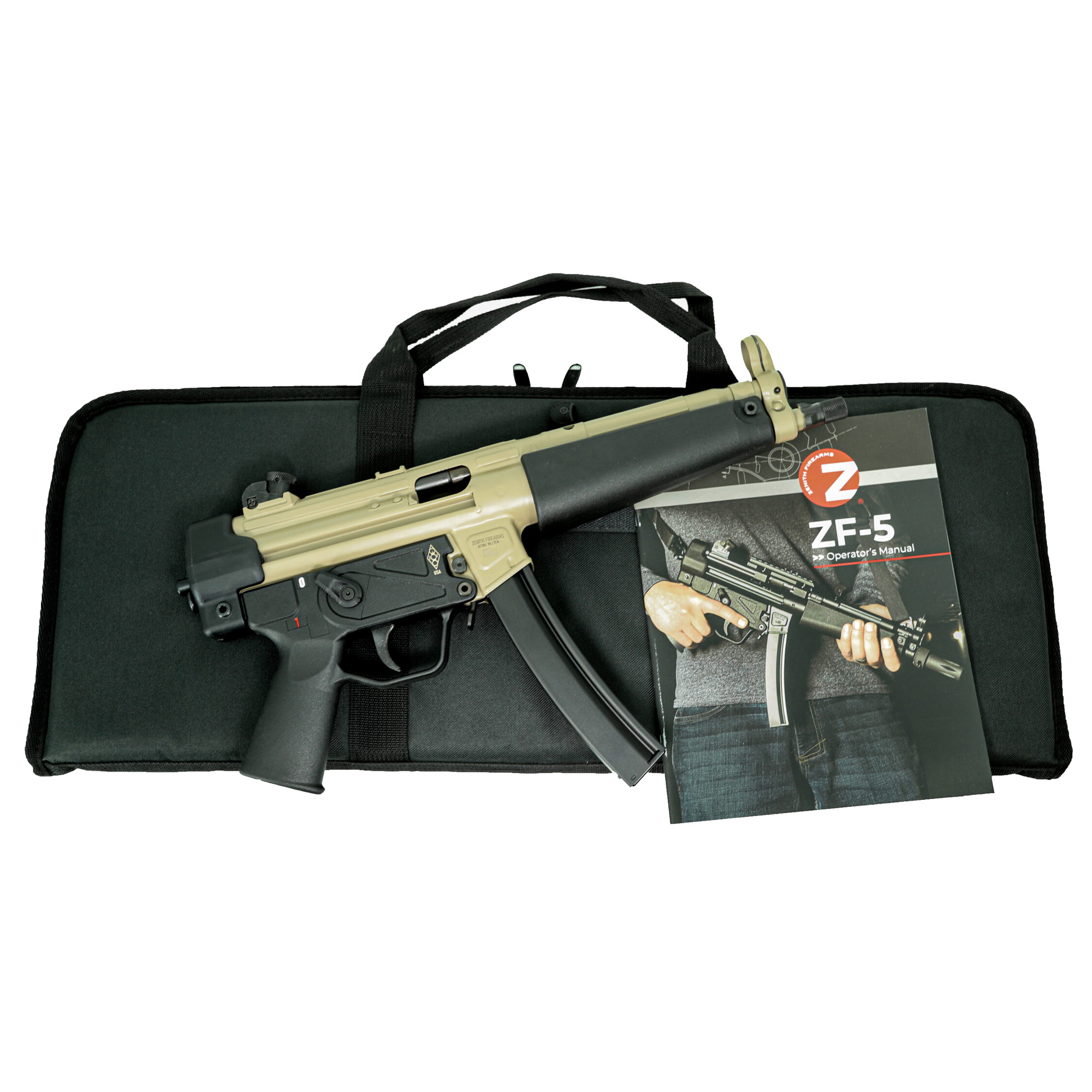 Zenith ZF501MAG9FDE ZF-5 9MM 8.9" CHF Barrel, 30-Rd Mag, FDE Finish - Zenith Firearms - 9mm