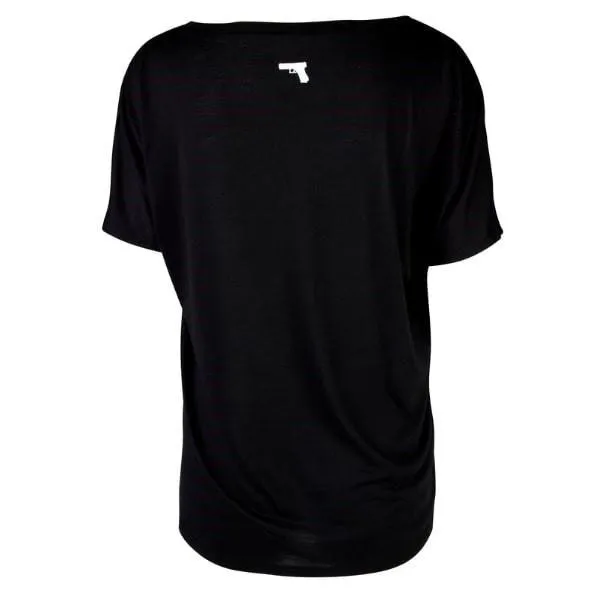 Glock Girl V-Neck Short Sleeve Shirt Black M
